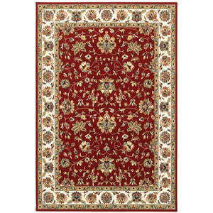 Oriental Weavers Kashan Timeless Persian Design Area Rug In Vibrant Colors - Luxurious Indoor Softness And Style Red,Ivory Polypropylene K4929r160230st