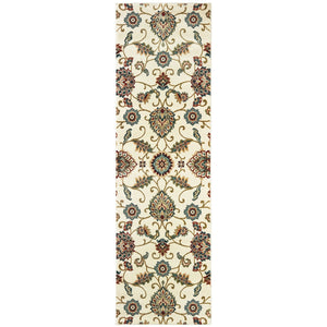 Oriental Weavers Kashan Luxurious Indoor Area Rug With Timeless Persian Design In Alabaster, Red, And Blue Hues Ivory,Multi Polypropylene K9946w068230st