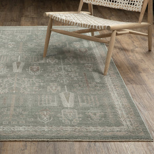 Oriental Weavers Keaton Indoor Area Rug - Modern Traditional Style In Earthy Tones With Soft, Textured Pile Green,Beige Polyester Kkea07240340st