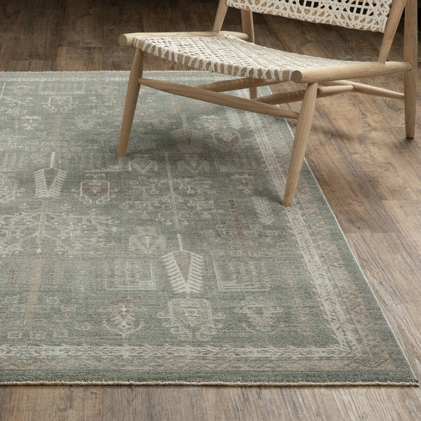 Oriental Weavers Keaton Indoor Area Rug - Modern Traditional Style In Earthy Tones With Soft, Textured Pile Green,Beige Polyester Kkea07240340st