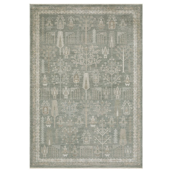 Oriental Weavers Keaton Indoor Area Rug - Modern Traditional Style In Earthy Tones With Soft, Textured Pile Green,Beige Polyester Kkea07240340st