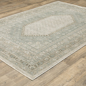 Oriental Weavers Keaton Beige & Green Indoor Area Rug - Modern Traditional Design With Soft Textured Pile Beige,Green Polyester Kkea08240340st