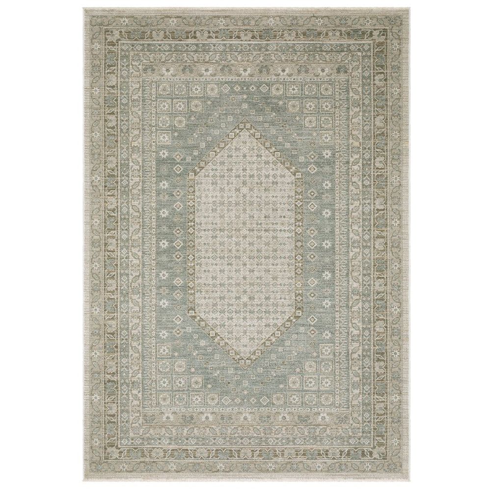 Oriental Weavers Keaton Beige & Green Indoor Area Rug - Modern Traditional Design With Soft Textured Pile Beige,Green Polyester Kkea08068235st