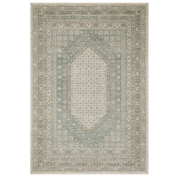 Oriental Weavers Keaton Beige & Green Indoor Area Rug - Modern Traditional Design With Soft Textured Pile Beige,Green Polyester Kkea08068235st