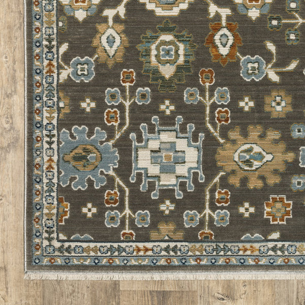 Oriental Weavers Keira Multi-tonal Indoor Area Rug - Elegant Persian Motifs In Rich Copper, Gold, And Indigo Shades Grey,Multi Polyester Kkei01200296st