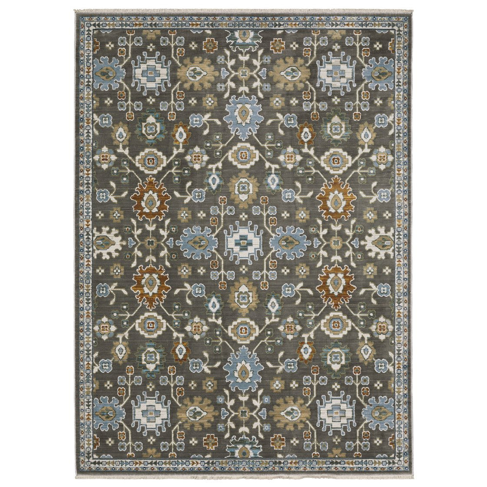 Oriental Weavers Keira Multi-tonal Indoor Area Rug - Elegant Persian Motifs In Rich Copper, Gold, And Indigo Shades Grey,Multi Polyester Kkei01200296st