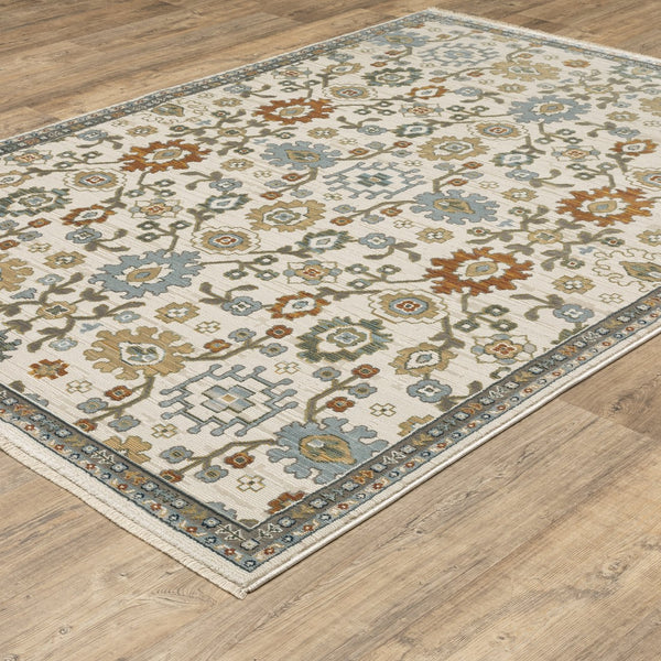 Oriental Weavers Keira Elegant Multi-tonal Indoor Area Rug - Traditional Persian Motifs In Rich Colors And Textures Ivory,Multi Polyester Kkei02100153st