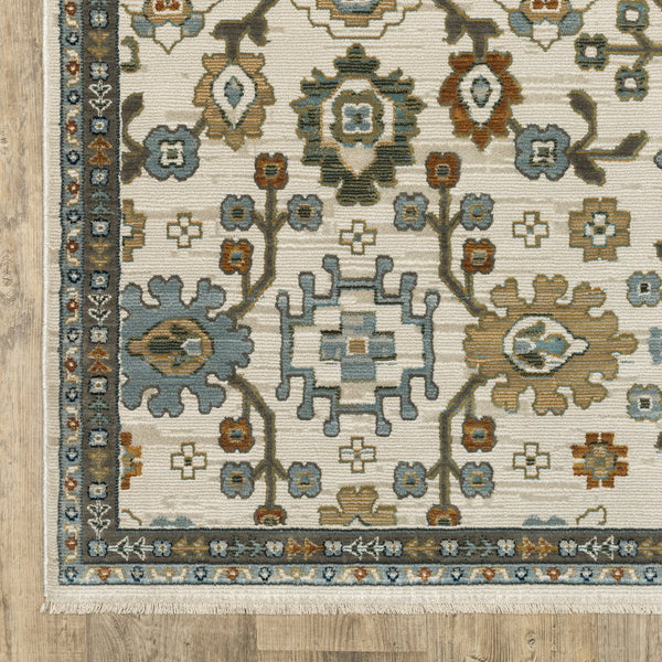 Oriental Weavers Keira Elegant Multi-tonal Indoor Area Rug - Traditional Persian Motifs In Rich Colors And Textures Ivory,Multi Polyester Kkei02100153st