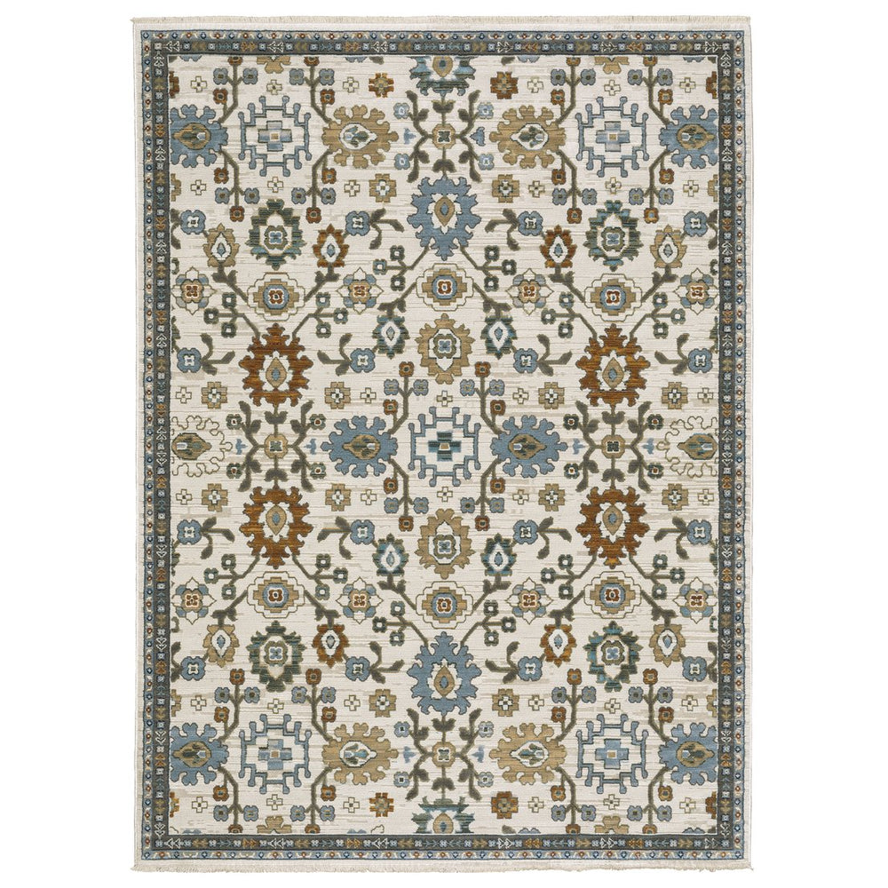 Oriental Weavers Keira Elegant Multi-tonal Indoor Area Rug - Traditional Persian Motifs In Rich Colors And Textures Ivory,Multi Polyester Kkei02100153st