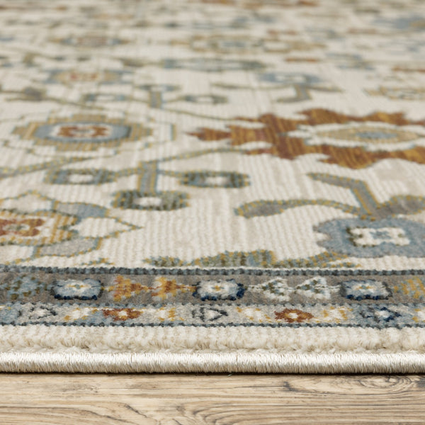 Oriental Weavers Keira Elegant Multi-tonal Indoor Area Rug - Traditional Persian Motifs In Rich Colors And Textures Ivory,Multi Polyester Kkei02100153st
