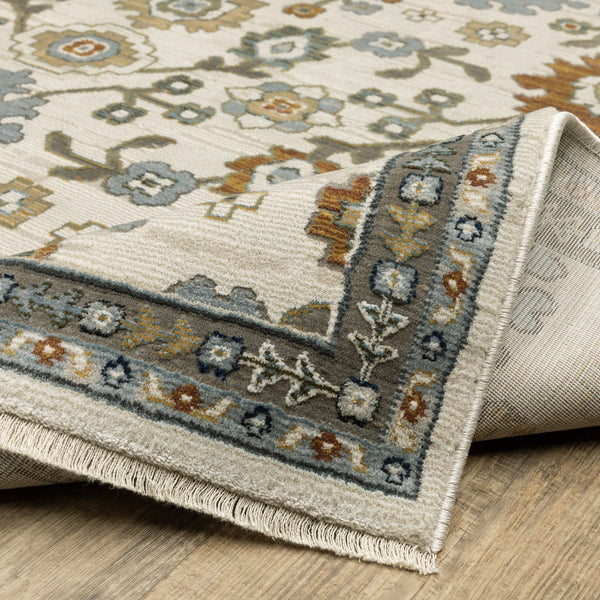 Oriental Weavers Keira Elegant Multi-tonal Indoor Area Rug - Traditional Persian Motifs In Rich Colors And Textures Ivory,Multi Polyester Kkei02100153st