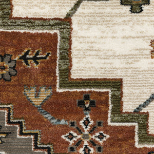 Oriental Weavers Keira Multi-tonal Area Rug - Elegant Persian Motifs In Rich Colors For A Cozy Indoor Ambiance Rust,Ivory Polyester Kkei03160235st