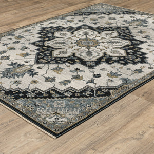 Oriental Weavers Keira Indoor Area Rug - Luxurious Multi-tonal Design With Persian Motifs For Elegant Home Décor Blue,Grey Polyester Kkei04160235st