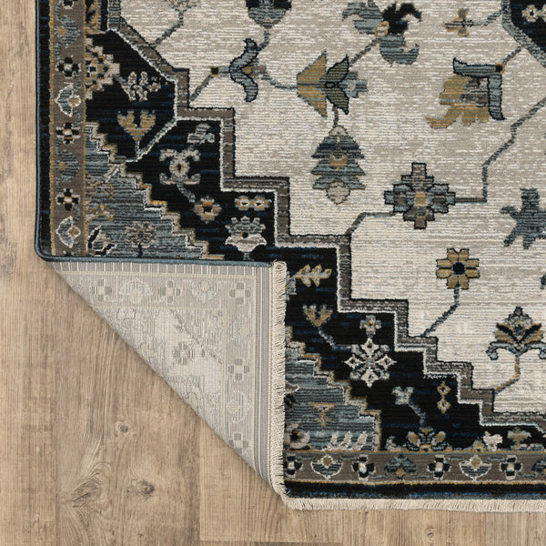 Oriental Weavers Keira Indoor Area Rug - Luxurious Multi-tonal Design With Persian Motifs For Elegant Home Décor Blue,Grey Polyester Kkei04160235st