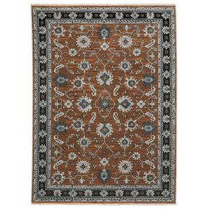 Oriental Weavers Keira Luxurious Multi-tonal Indoor Area Rug With Persian Motifs – Elegant Home Décor Accent Piece Rust,Grey Polyester Kkei05100153st