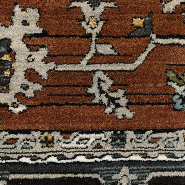 Oriental Weavers Keira Elegant Indoor Area Rug With Traditional Persian Motifs In Rich Multi-tonal Shades For Style Rust,Grey Polyester Kkei05068235st