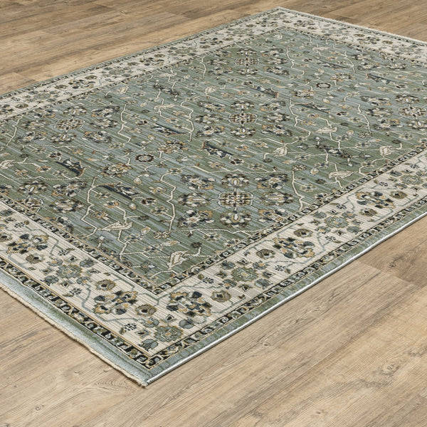 Oriental Weavers Keira Elegant Power-loomed Indoor Area Rug With Traditional Motifs In Rich Multi-tonal Colors Blue,Green Polyester Kkei07240340st