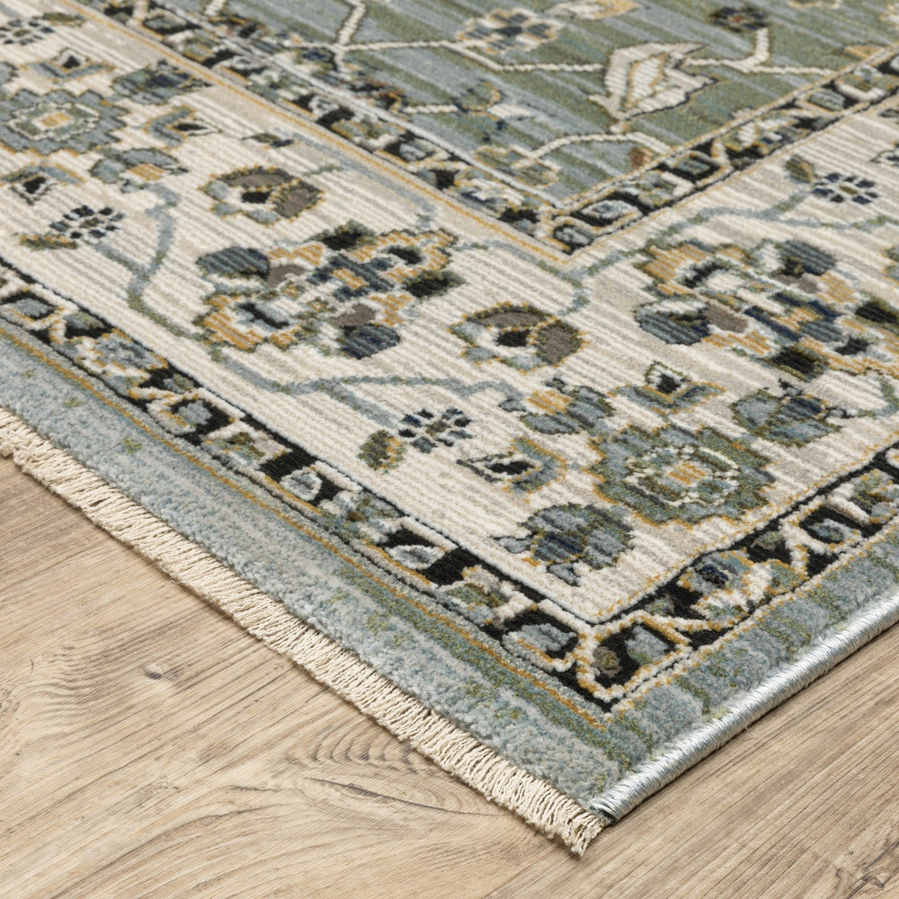 Oriental Weavers Keira Elegant Power-loomed Indoor Area Rug With Traditional Motifs In Rich Multi-tonal Colors Blue,Green Polyester Kkei07068235st