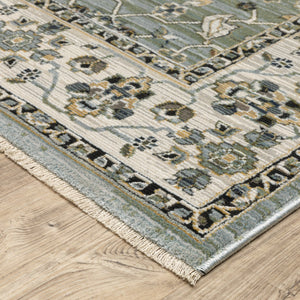Oriental Weavers Keira Elegant Power-loomed Indoor Area Rug With Traditional Motifs In Rich Multi-tonal Colors Blue,Green Polyester Kkei07068235st