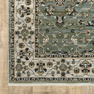 Oriental Weavers Keira Elegant Power-loomed Indoor Area Rug With Traditional Motifs In Rich Multi-tonal Colors Blue,Green Polyester Kkei07068235st