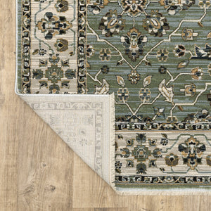Oriental Weavers Keira Elegant Power-loomed Indoor Area Rug With Traditional Motifs In Rich Multi-tonal Colors Blue,Green Polyester Kkei07068235st