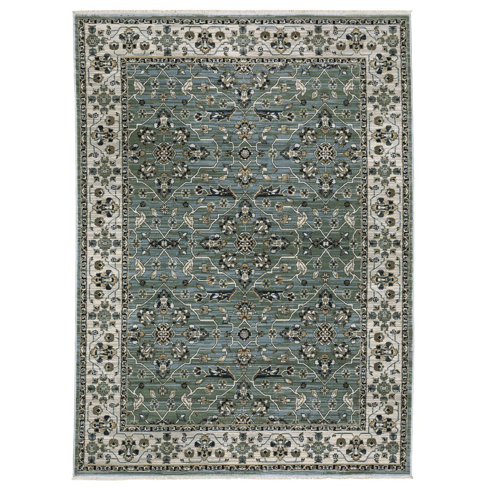 Oriental Weavers Keira Elegant Power-loomed Indoor Area Rug With Traditional Motifs In Rich Multi-tonal Colors Blue,Green Polyester Kkei07068235st