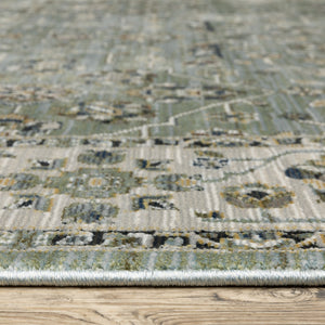 Oriental Weavers Keira Elegant Power-loomed Indoor Area Rug With Traditional Motifs In Rich Multi-tonal Colors Blue,Green Polyester Kkei07068235st