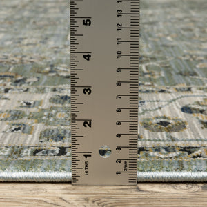 Oriental Weavers Keira Elegant Power-loomed Indoor Area Rug With Traditional Motifs In Rich Multi-tonal Colors Blue,Green Polyester Kkei07068235st