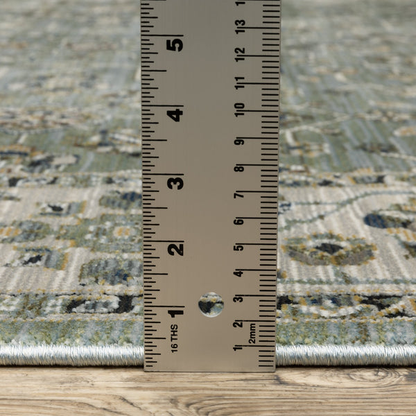Oriental Weavers Keira Elegant Power-loomed Indoor Area Rug With Traditional Motifs In Rich Multi-tonal Colors Blue,Green Polyester Kkei07068235st