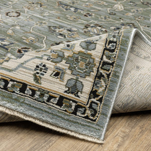 Oriental Weavers Keira Elegant Power-loomed Indoor Area Rug With Traditional Motifs In Rich Multi-tonal Colors Blue,Green Polyester Kkei07068235st