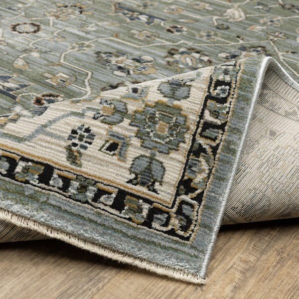 Oriental Weavers Keira Elegant Power-loomed Indoor Area Rug With Traditional Motifs In Rich Multi-tonal Colors Blue,Green Polyester Kkei07068235st
