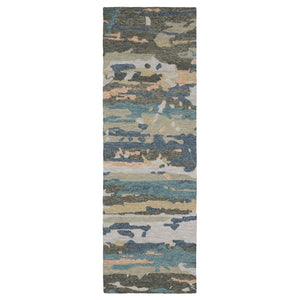 Oriental Weavers Kipton Hand-tufted Wool Area Rug - Organic Design With Soft Blue And Copper Tones For Your Home Decor Grey,Blue Wool Kkip01076243st