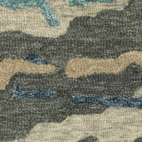 Oriental Weavers Kipton Hand-tufted Wool Area Rug - Organic Design With Soft Blue And Copper Tones For Your Home Decor Grey,Blue Wool Kkip01243304st