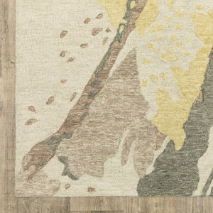 Oriental Weavers Kipton Hand-tufted Indoor Area Rug - Organic Design In Softly Saturated Blues, Greens, And Golds Beige,Yellow Wool Kkip02152243st