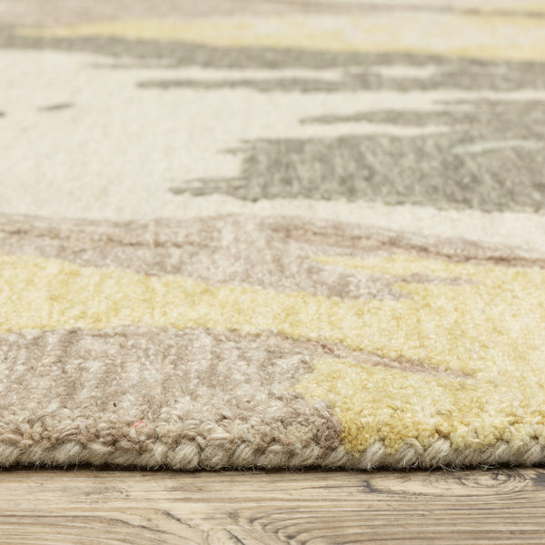 Oriental Weavers Kipton Hand-tufted Indoor Area Rug - Organic Design In Softly Saturated Blues, Greens, And Golds Beige,Yellow Wool Kkip02152243st