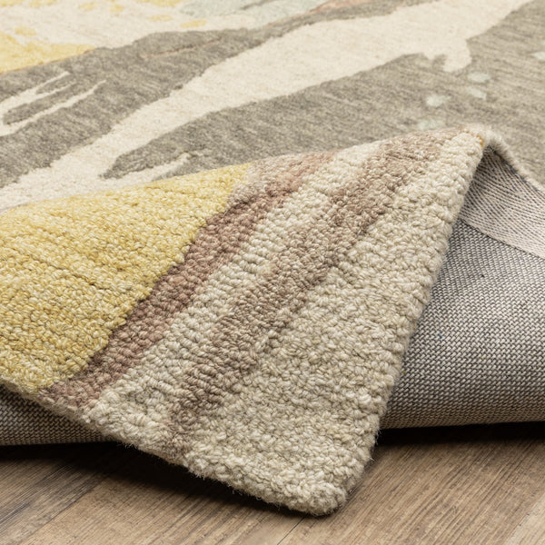 Oriental Weavers Kipton Hand-tufted Indoor Area Rug - Organic Design In Softly Saturated Blues, Greens, And Golds Beige,Yellow Wool Kkip02152243st