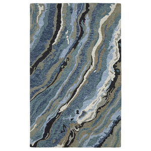 Oriental Weavers Kipton Hand-tufted Wool Area Rug - Organic Design In Softly Saturated Blue And Green Tones Blue,Teal Wool Kkip03304396st