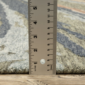 Oriental Weavers Kipton Hand-Tufted Wool Runner 2'6"X8' – Abstract Space-Dyed Grey & Blue Rug With Dense Pile And Durable Texture KKIP04076243ST