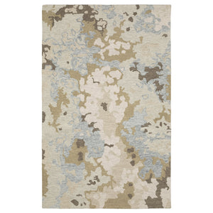 Oriental Weavers Kipton Hand-tufted Wool Area Rug - Organic Design In Soft Blue, Green, Copper, And Gold Tones Beige,Blue Wool Kkip06152243st