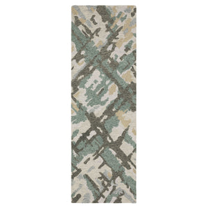 Oriental Weavers Kipton Hand-tufted Indoor Area Rug - Organic Design In Soft Blue, Green, Copper & Gold Tones Grey,Teal Wool Kkip08076243st