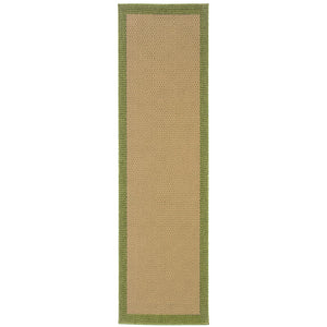 Oriental Weavers Lanai Indoor/Outdoor Area Rug - Stylish, Stain-resistant Design For Casual Entertaining Outdoors Beige,Green Polypropylene L525g6068230st