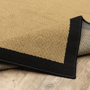 Oriental Weavers Lanai Indoor/Outdoor Area Rug - Stylish, Stain-resistant Design For Relaxed Living Spaces Beige,Black Polypropylene L525x5220320st