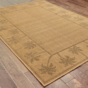Oriental Weavers Lanai Indoor/Outdoor Area Rug - Stain-resistant, Fashionable Design For Relaxed Living Spaces Beige,Tan Polypropylene L606d7073135st