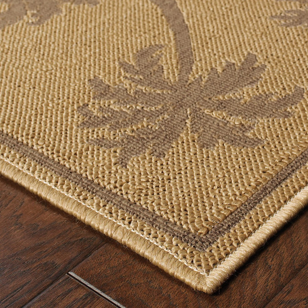 Oriental Weavers Lanai Indoor/Outdoor Area Rug - Stain-resistant, Fashionable Design For Relaxed Living Spaces Beige,Tan Polypropylene L606d7073135st