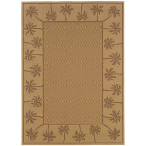 Oriental Weavers Lanai Indoor/Outdoor Area Rug - Stain-resistant, Fashionable Design For Relaxed Living Spaces Beige,Tan Polypropylene L606d7073135st