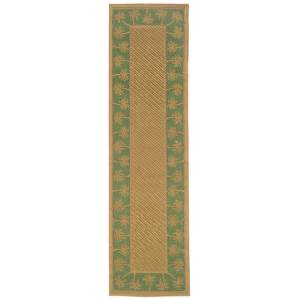 Oriental Weavers Lanai Indoor/Outdoor Area Rug - Stylish, Stain-resistant Design For Casual Living Spaces & Outdoors Beige,Green Polypropylene L606f6068230st