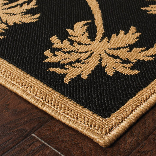 Oriental Weavers Lanai Indoor/Outdoor Area Rug - Stylish Natural Sisal Design With Stain-resistant Durability Beige,Black Polypropylene L606k5073135st