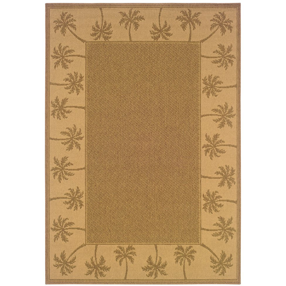 Oriental Weavers Lanai Indoor/Outdoor Area Rug - Stylish Natural Sisal Design With Stain-resistant Fibers Tan,Beige Polypropylene L606m7220320st