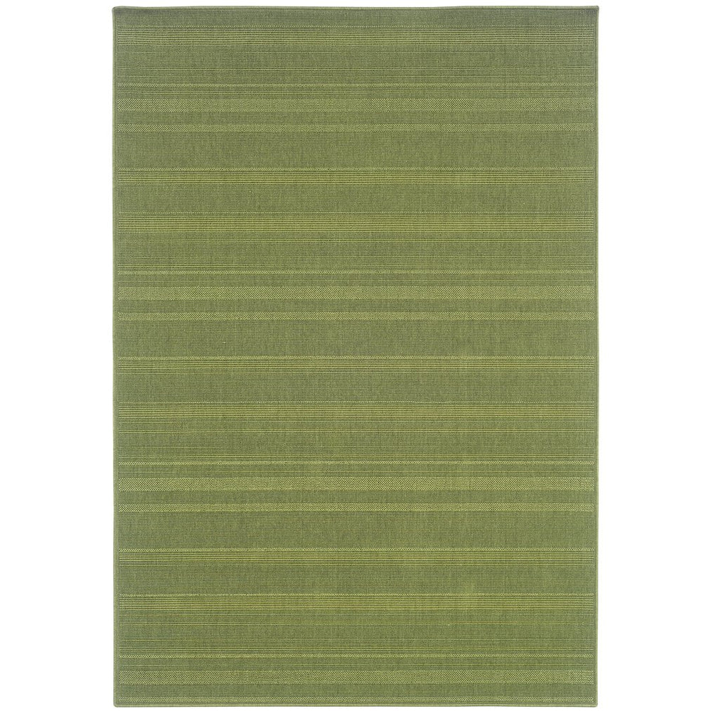 Oriental Weavers Lanai Indoor/Outdoor Area Rug - Stylish, Stain-resistant Design For Casual Spaces And Gatherings Green Polypropylene L781f6055115st