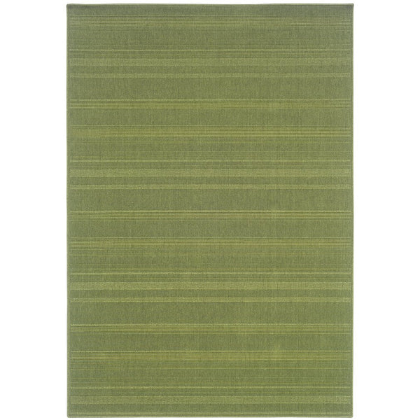 Oriental Weavers Lanai Indoor/Outdoor Area Rug - Stylish, Stain-resistant Design For Casual Spaces And Gatherings Green Polypropylene L781f6055115st